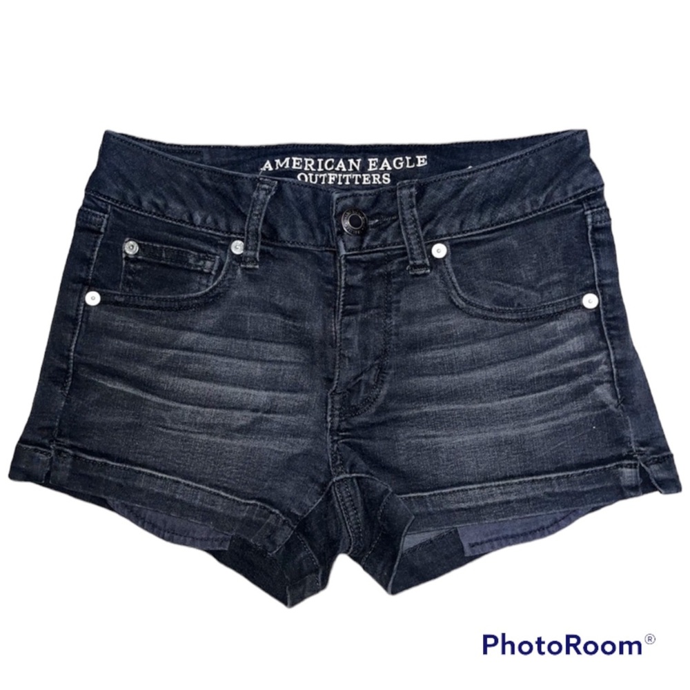 American Eagle Black “Shortie” Shorts